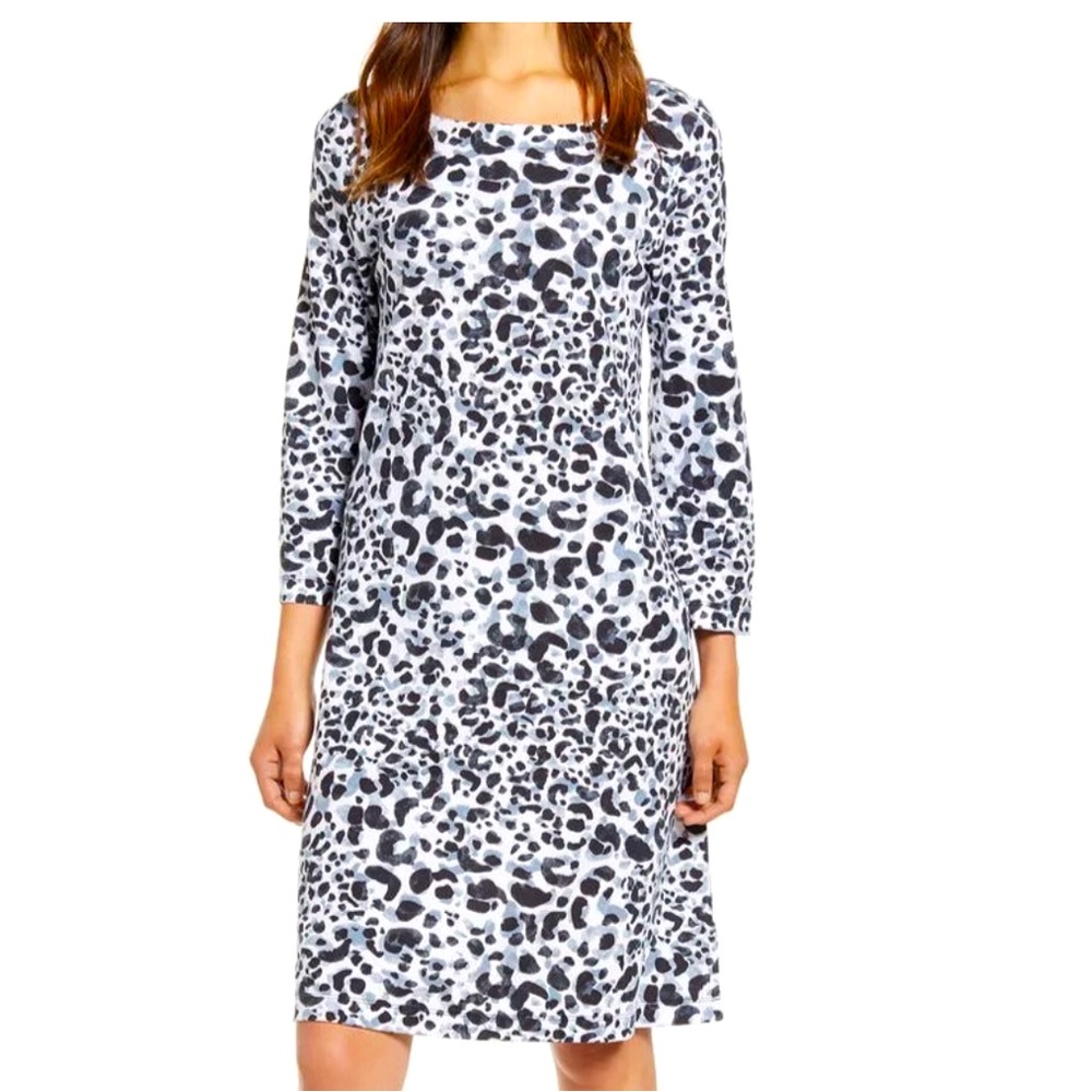 NEW Tommy Bahama Leopard Print Jersey Shift Dress Large
